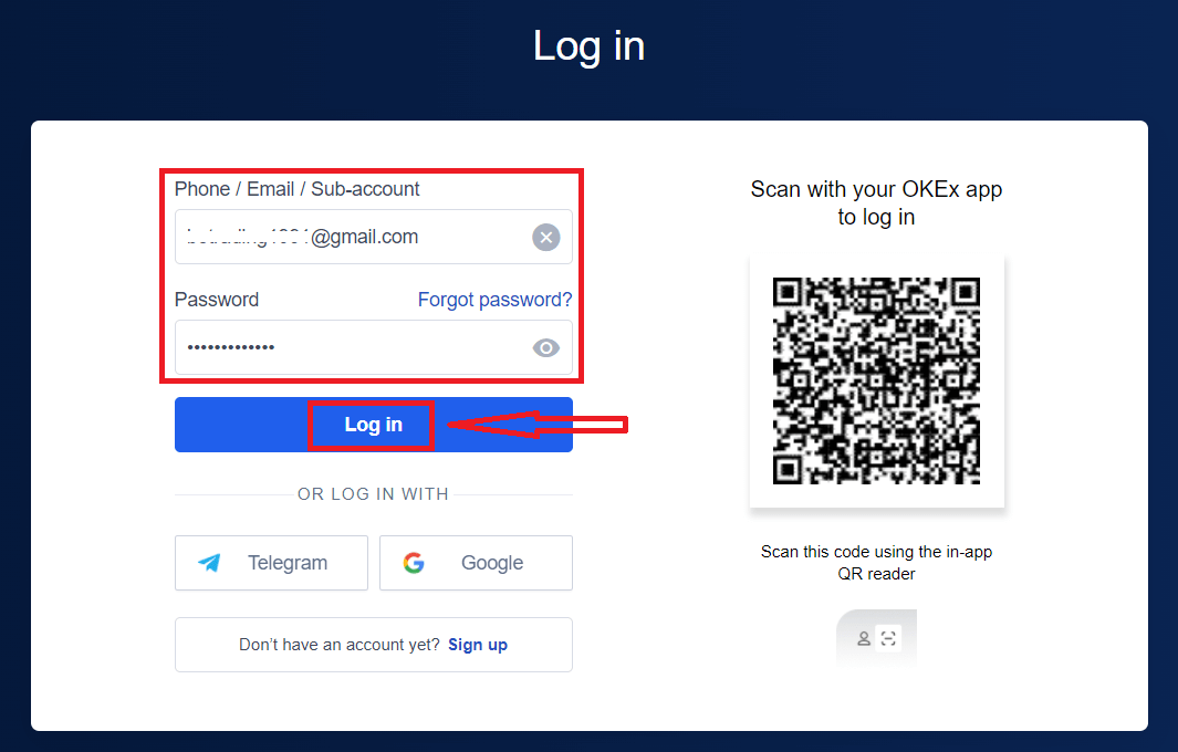 How to Open Account and Sign in to OKEx